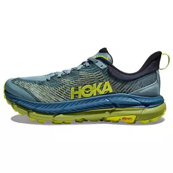 HOKA Mafate Speed 4 Мужские кроссовки Stone Blue Dark Citron 1129930-SBDCT 46