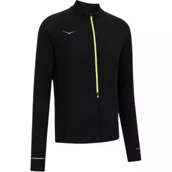 HOKA ONE ONE Базовый слой Градиентный Удобный Приятный к коже Дышащий Футболка с длинным рукавом Мужские топы Черный 1156097 S