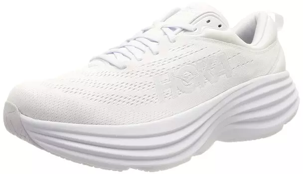 HOKA ONE ONE BONDI 8 WHITE WHITE / 23.0CM