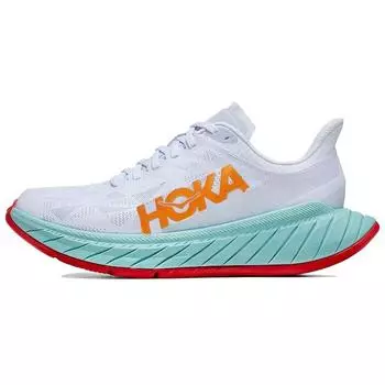 Hoka One One Carbon X 2 Белые пылающие оранжевые мужские кроссовки 1113526-WBOR 42.5