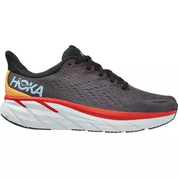 HOKA ONE ONE CLIFTON 8 Black Running Shoes with Platform Sole Men s (1119393-ACTL) чёрный