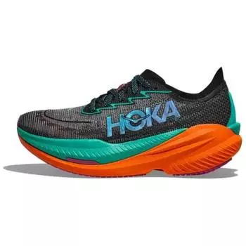 Hoka One One Mach X 2 Черные Электрический Аква Мужские Кроссовки 1155119-BCQ 40.5
