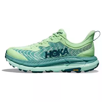 HOKA ONE ONE Mafate Speed 4 Лаймовый светящийся туман Ocean (Женский) Женские кроссовки 1131056-LGOM 36.5
