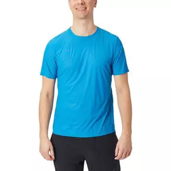 HOKA ONE ONE Мужская футболка с круглым вырезом, облегающего кроя, топы Hoka-Blue 1151071-HKB L