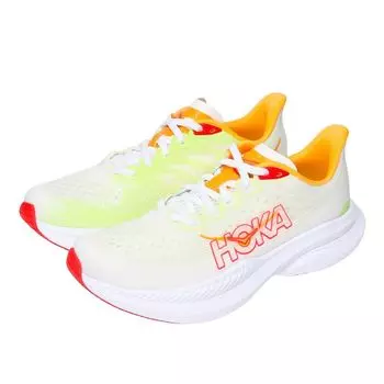 HOKA ONE ONE W MACH 6 WHITE LETTUCE / 23.0CM