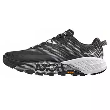 HOKA Speedgoat 4 Черные Мужские Кроссовки Белые 1106525-BWHT 42