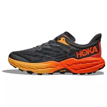 HOKA Speedgoat 5 2E Wide Castlerock Flame Мужские кроссовки Серые 1123159-CFLM 40.5