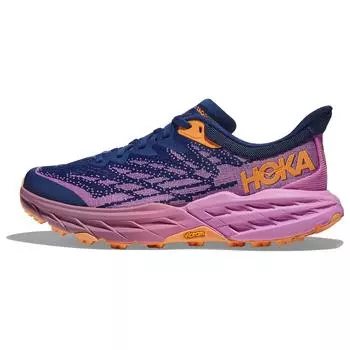 HOKA Speedgoat 5 Bellwether Синие женские кроссовки с цикламеном 1123158-BBCY 39