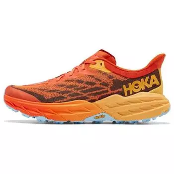HOKA Speedgoat 5 Puffins Bill Amber Желтые мужские кроссовки красные 1123157-PBAY