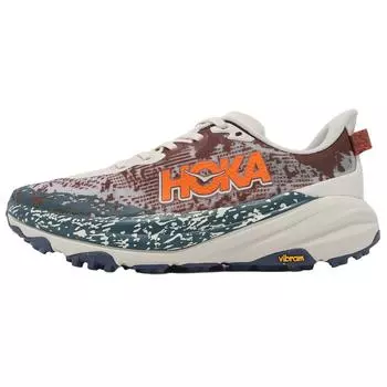 HOKA Speedgoat 6 2E Широкие Путти Синий Сумерки Мужские Кроссовки Коричневый 1147830-PTYB 41