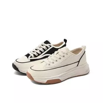 Хоккайдо~ Женские эспадрильи с толстой подошвой, увеличивающие рост, 2024, растворяющиеся, на плоской подошве, повседневные, спортивные, универсальные, белые туфли 35 чёрный