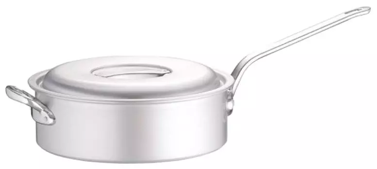 HOKUA Meister Aluminum One Hand Shallow Pot 36cm AKT6736 серебряный