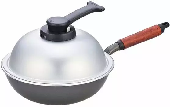 Hokuriku алюминиевый легкий Wok Wu Wenpan 24 см Cam темно-серый WPL24 +