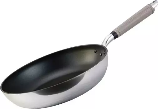 Hokuriku Aluminum Frying Pan 30cm Lightweight Aluminum Gas Fire Made in Japan Deep Lightest in the series Uniform heating across the entire surface