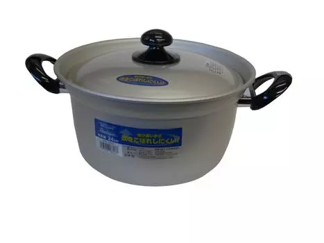 Hokuriku Aluminum Pot 24cm Aluminum Gas Fire Made in Japan Prologue Two-Handed HP62-RM243 серый