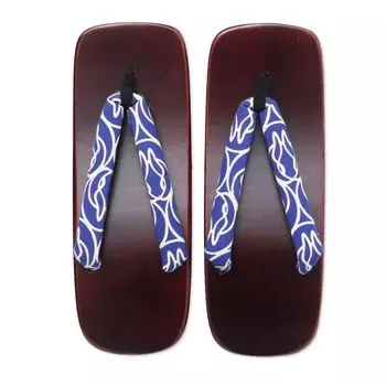 Хокусай Комон Гета Сделано в Японии Японский узор Японский стиль Изделия из вишневого цвета Kanze Водяной кролик Окрашенная обувь Tenugui Современная японская одежда