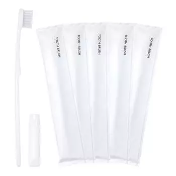 HOKUTO Toothpaste with Disposable 500 Commercial Commercial Large Made in Made in Individually Hotel 500 Made in Disposable Instant Toothbrush [500