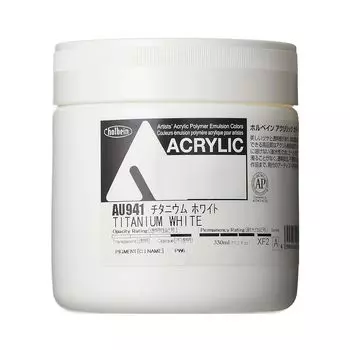 Holbein Acrylic Color AU941 330ml Titanium White 16941 [Heavy Body]