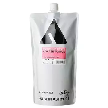 Holbein Acrylic Medium AM475 900ml Modeling Paste Coarse Pumice Coarse Particle Sand Grading 14475 (Gray Material)