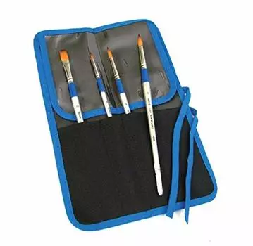 Holbein First set of 4 watercolor brushes with brush holder S 130303