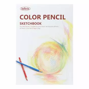 Holbein Sketchbook by Application Colored Pencil Drawing Book H Drawing Paper Medium Grain 150g A4 Size 20 Sheets Binding 271202 YCP-A4