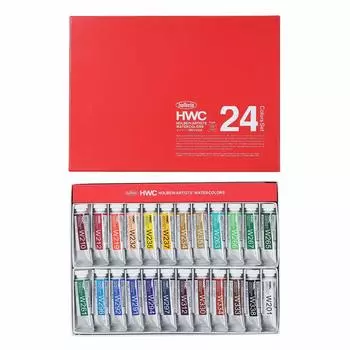 Holbein Transparent Watercolor Paint W444 15ml 24 Color Set 3444