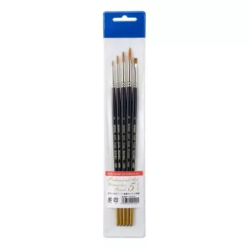 Holbein Watercolor Paint Brush Botanical Art Paint Brush Set of 5 130304