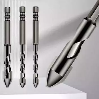 Hole Opener Triangle Tile Drill Set Precision Drilling Tile Drill Bit Eccentric Drill Glass 10mm