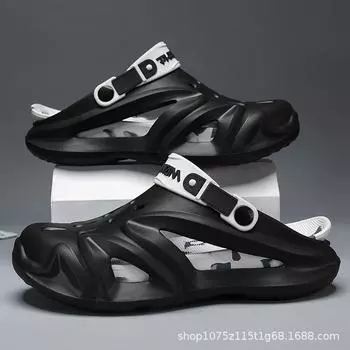 Hole shoes men s new summer thick-soled driving non-slip, deodorant and wear-resistant eva beach bag head sandals 40-41