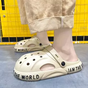 Hole shoes men s summer fashion casual bag head drag sports new garden shoes men s outdoor wear beach shoes men s tide 40