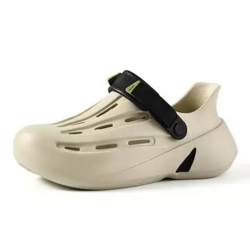 Hole shoes men s summer new wear wear wear-resistant sports bag head slippers outdoor beach cool slippers 40-41 хаки