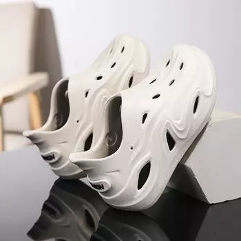 Hole shoes men s summer outdoor beach leisure breathable non-slip thick-soled wading shoes bag head cool slippers outer wear men 28-29