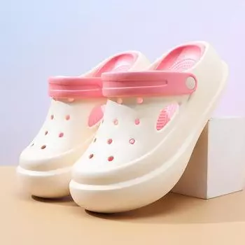 Hole shoes women s height increase summer new outer wear beach casual platform sandals 36-37