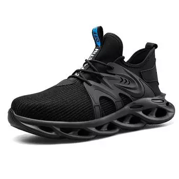 Holfredterse дышащие мужские рабочие ботинки со стальным носком повседневные ботинки неразрушимые с кроссовками, устойчивыми к проколам 1688-6609 39