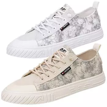 Holfredterse Fashion Hottest 2022 новейшая обувь для мужчин повседневная плоская парусиновая обувь мужская офисная обувь с низким верхом на резиновой подошве белая/бежевая B08 39