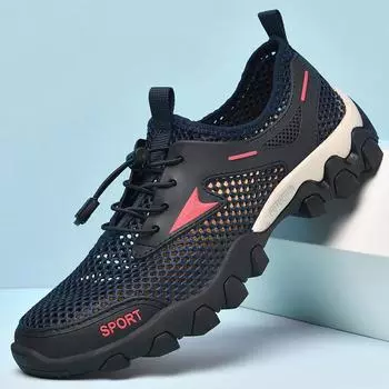 Holfredterse новейшая мужская повседневная обувь летние мужские кроссовки дышащая походная обувь мужские мокасины роскошные сетчатые мужские низкие туфли размер 38-46 39