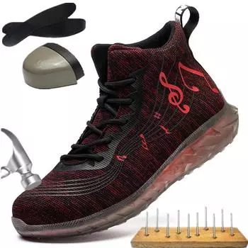 Holfredterse новейшие мужские рабочие туфли с защитой от проколов и ударов, кроссовки с защитой от проколов, легкие ботинки 1688-Fz-71 43