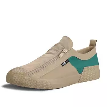 Holfredterse новейшие мужские вулканизированные высококачественные повседневные плоские парусиновые дышащие кроссовки на молнии эспадрильи обувь для скейтборда 20846 38