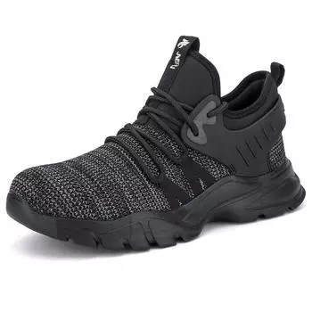 Holfredterse Summer Hotest Men Shoes Steel Toe Cap Anti-Smashing Anti-Piercing Work Fashion Lightweight Sport Shoes 1688-833 37