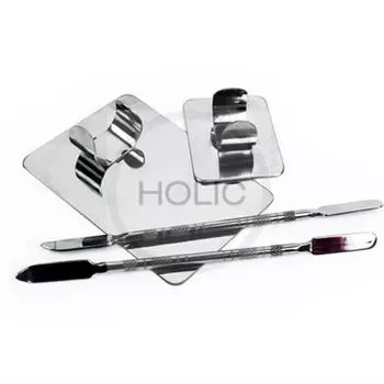 Holic Store Makeup Palette Double-Sided Spatula Set Foundation Lipstick Concealer Mixing Palette Kit, Small, 1 Piece
