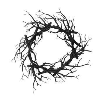 Holiday Wreath Withered Branches Horror Atmosphere Wreath Decoration Wreath Door Hanging Wall Hanging One Size