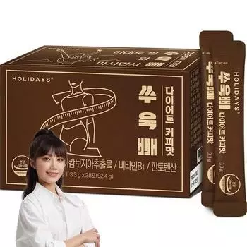 Holidays Soukppe Diet Coffee Flavor, 92,4 г, 1 шт., Корейская здоровая пища