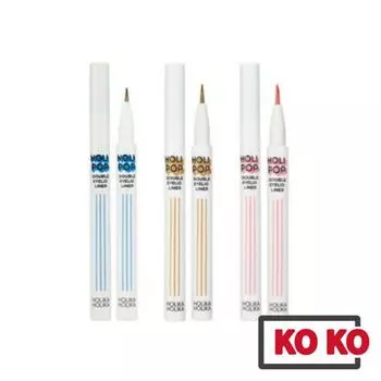 [HOLIKA HOLIKA] Двойная подводка для век / Оригинальная / Интенсивная / Розовый оттенок Rose Tinting