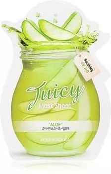 Holika Holika Juicy Mask Sheet Aloe Успокаивающая тканевая маска TU