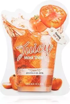 Holika Holika Juicy Mask Sheet Tomato Masque Tissu Raffermissant Pour Le Contour Du Visage TU прозрачный