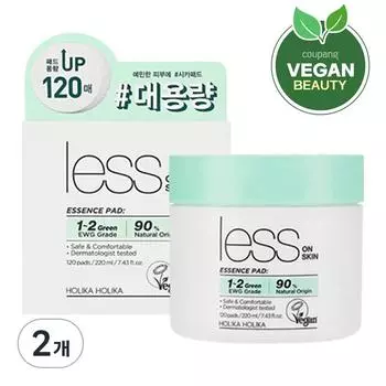 Holika Holika Less On Skin Essence Pad 120p, 120 листов, 2 шт.