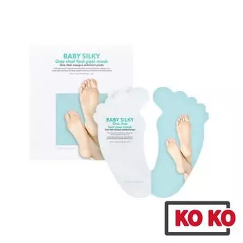 [HOLIKA HOLIKA] Маска-пилинг для ног Baby Silky One Shot