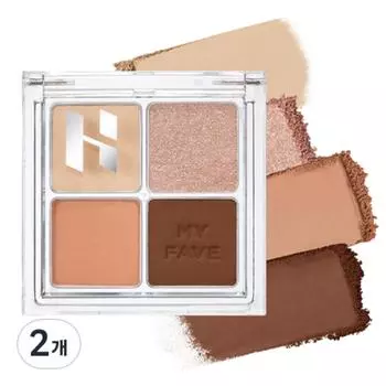 Палитра теней для век Holika Holika My Fave 6,5 г, оттенок 02 Мельба, 2 шт.
