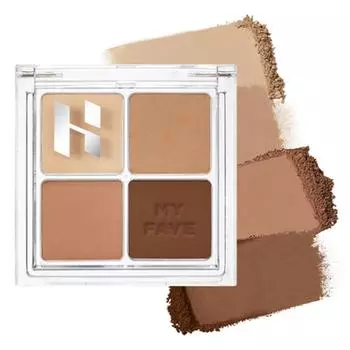 Holika Holika My Fave Eyeshadow Palette 6.5g, 01 Hazel, 1 piece