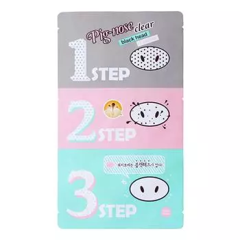 [HOLIKA HOLIKA] Pig Nose Clear Black Head 3-этапный набор